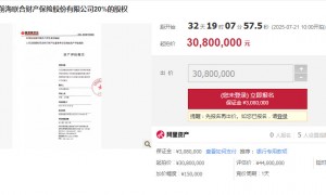七折起拍！前海财险总经理闪辞，又有20%股权遭拍卖